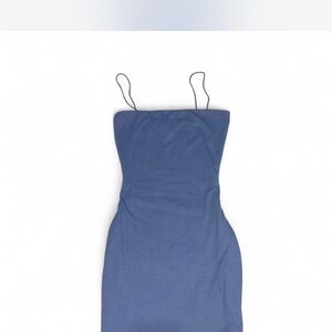 Love Tree Strapless Blue Dress